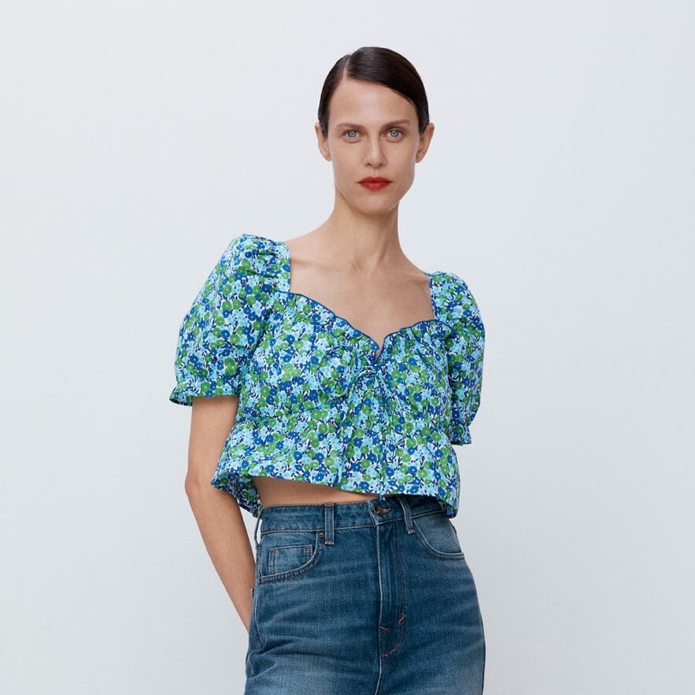 Zara Cropped Blouse